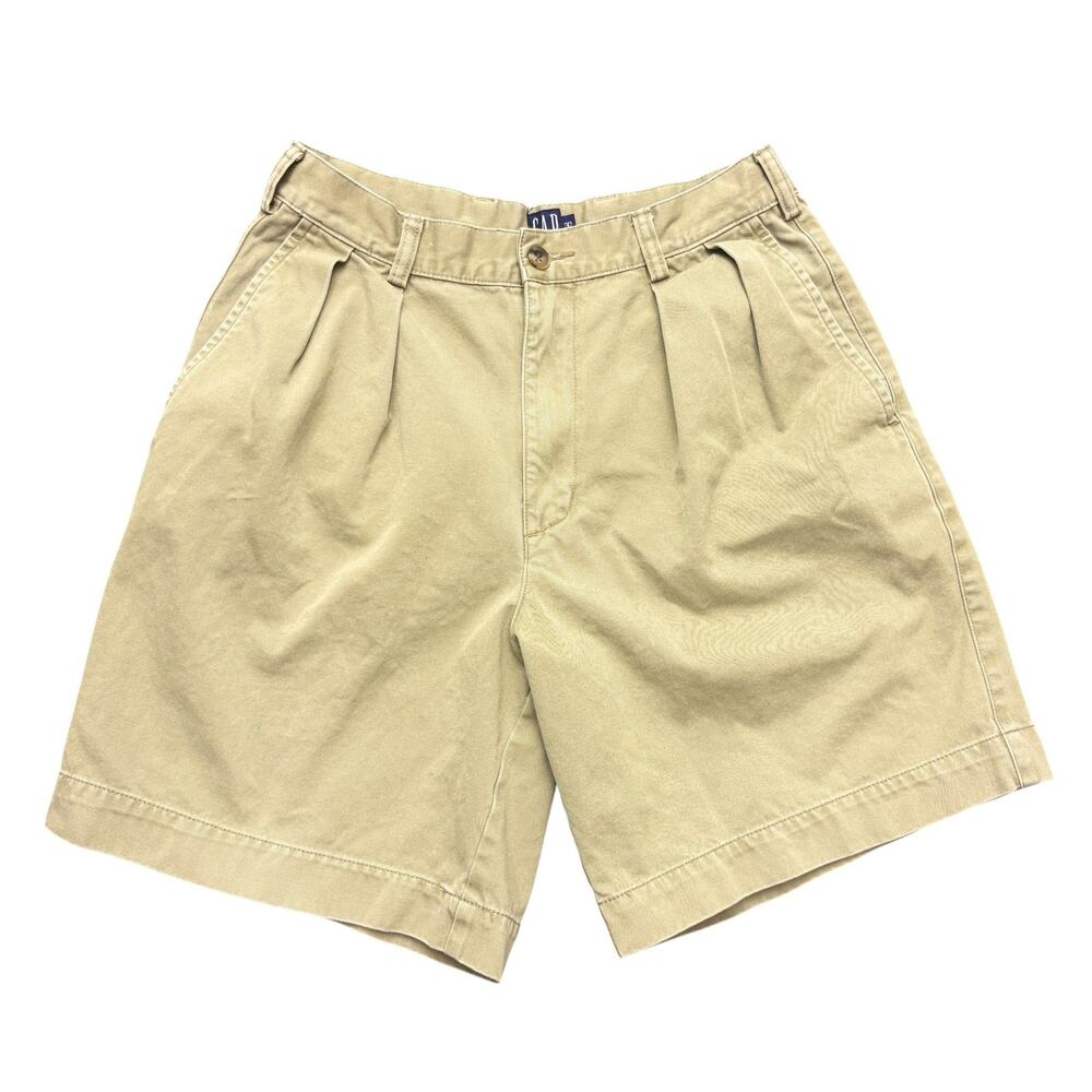 Vintage Gap Shorts Pleated Khaki Chino Shorts Men’s Size 30